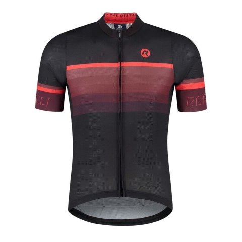 Rogelli koszulka HERO II czarno-bordowa 3XL Rogelli