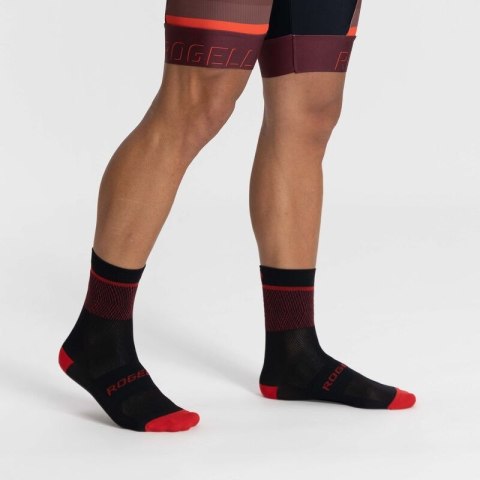 Rogelli skarpetki HERO II czarno-czerwone 40-43 Rogelli
