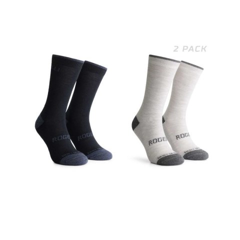 Rogelli skarpetki WOOL 2-pack nieb/szare 40-43 Rogelli