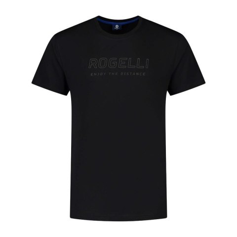 Rogelli t-shirt męski LOGO czarny 2XL Rogelli