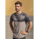 Rogelli koszulka do biegania RUSH beżowa 2XL Rogelli