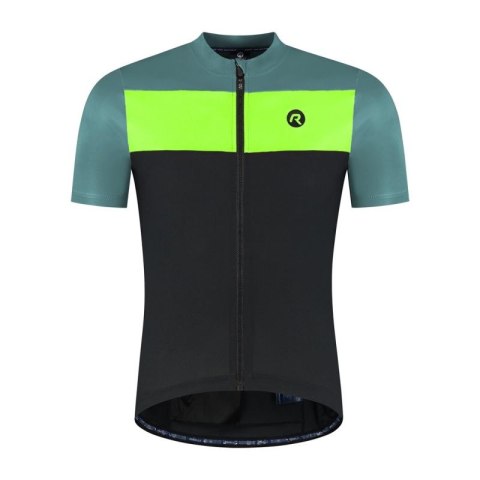 Rogelli koszulka CORE BLOCK czar-tur-żółta 4XL Rogelli