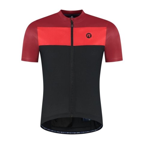 Rogelli koszulka CORE BLOCK czarno-czerwona 5XL Rogelli