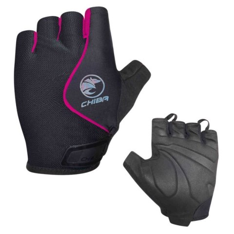 CHIBA rękawiczki LADY AIR PLUS czarno różowe XS CHIBA