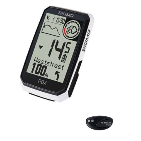 Sigma licznik ROX 4.0 ENDURANCE HR SET biały Sigma