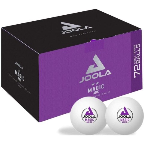 PIŁECZKI DO TENISA STOŁOWEGO JOOLA MAGIC ABS 72SZT BIAŁE Joola