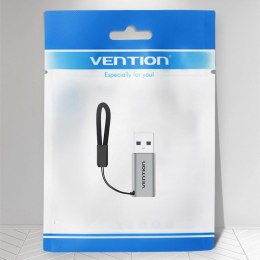 Adapter USB 3.0 Vention USB-A do USB-C szary stop aluminium Vention