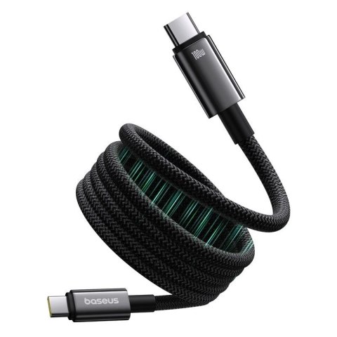 Kabel Baseus Tungsten magnetyczny USB C-USB C 100W 1m (czarny) Baseus