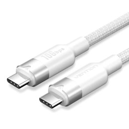 Kabel USB-C do USB-C Vention USB 3.2 5A 10Gbps 1m biały Vention