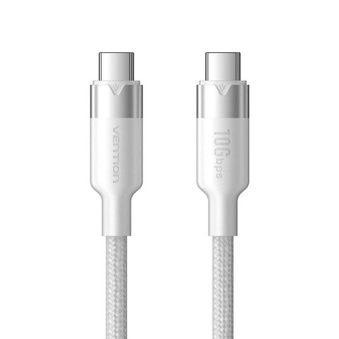 Kabel USB-C do USB-C Vention USB 3.2 5A 10Gbps 1m biały Vention