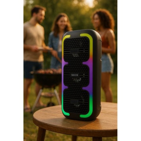 SQUEAK GŁOŚNIK KARAOKE BEATONE BLUETOOTH 5.3, 45W RADIO FM, MICROSD, AUX, USB, USB-C SQ1009 SQUEAK