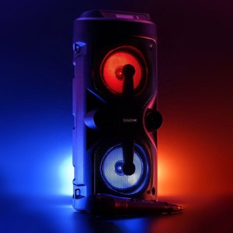 SQUEAK GŁOŚNIK KARAOKE HARMONY BLUETOOTH 5.0, RADIO FM, MICROSD, AUX, USB SQ1004 SQUEAK