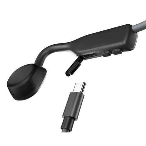 Słuchawki bezprzewodowe kostne Shokz OpenMove USB-C szare Shokz