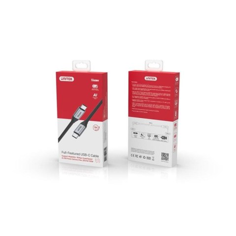 UNITEK KABEL USB-C - USB-C, 10GBPS 4K 60HZ 20V/5A Unitek