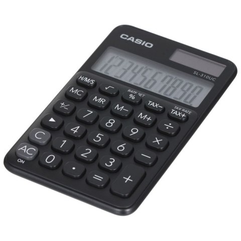 CASIO KALKULATOR KIESZONKOWY SL-310UC-BK CZARNY, 10 CYFROWY WYŚWIETLACZ CASIO