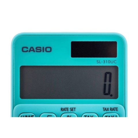 CASIO Kalkulator kieszonkowy SL-310UC-GN BOX, 10-cyfrowy, 70x118mm, kartonik, zielony CASIO