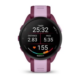 Zegarek sportowy Garmin Forerunner 165 Music AMOLED 43mm Berry Lilac Garmin