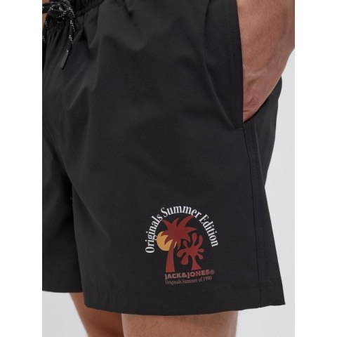Jack&Jones szorty kąpielowe JPSTMAUI STAR SWIMSHORTS STYD SS25 12287670 BLACK Jack&Jones