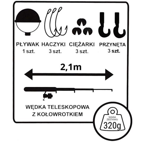 ZESTAW WĘDKARSKI ENERO 2106 Enero
