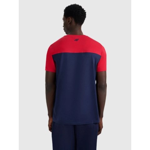 T-shirt regular z nadrukiem męski 4F 4FRAW25TTSHM3292-31S 4f