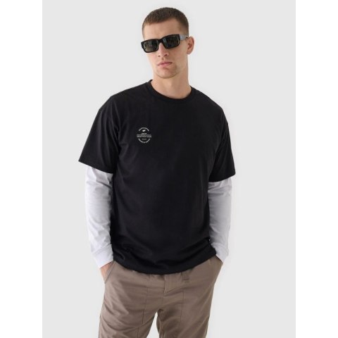 T-shirt oversize gładki uniseks 4F 4FRAW24TTSHU2672-20S 4f