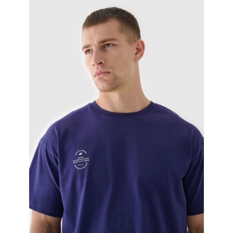 T-shirt oversize gładki uniseks 4F 4FRAW24TTSHU2672-31S 4f