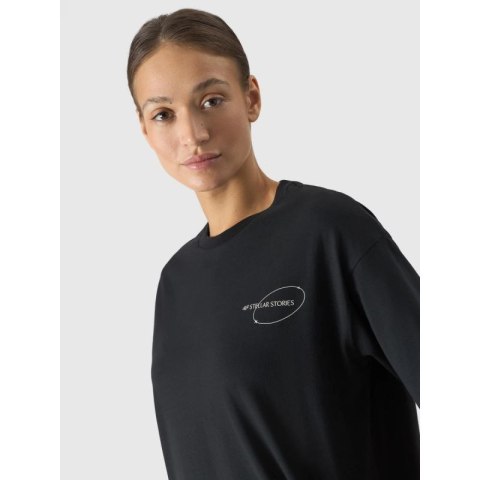 T-shirt oversize z nadrukiem damski 4F 4FRSS24TTSHF2089-20S 4f