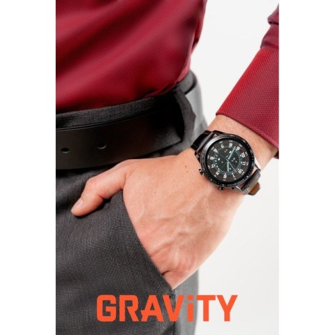 Smartwatch Gravity Czarny 2 Paski GT10-3 Gravity