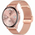 Smartwatch Gravity Różowe Złoto Pasek + Bransoleta GT11-5 Gravity