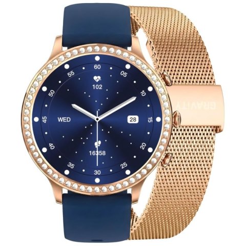 Smartwatch Gravity Różowe Złoto Pasek i Bransoleta GT5-6 Gravity