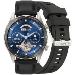 Smartwatch Gravity Srebrny 2 Paski GT10-7 Gravity