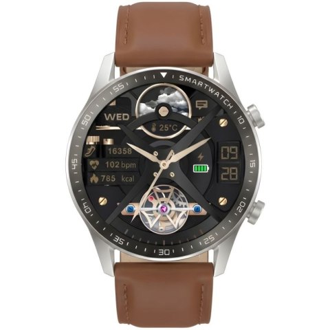 Smartwatch Gravity Srebrny 2 Paski GT10-8 Gravity