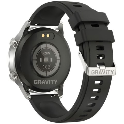 Smartwatch Gravity Srebrny 2 Paski GT10-8 Gravity