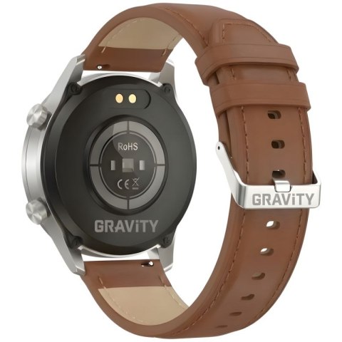 Smartwatch Gravity Srebrny 2 Paski GT10-8 Gravity