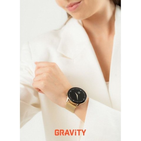Smartwatch Gravity Złoty Pasek + Bransoleta GT11-1 Gravity