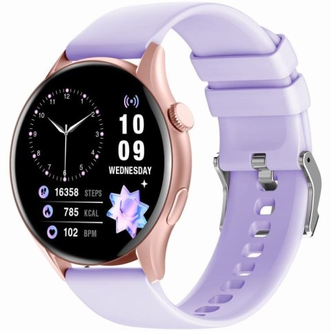 Smartwatch Gravity Różowe Złoto Pasek + Bransoleta GT11-7 Gravity