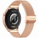 Smartwatch Gravity Różowe Złoto Pasek + Bransoleta GT11-7 Gravity