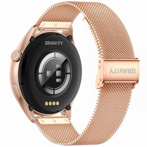 Smartwatch Gravity Różowe Złoto Pasek + Bransoleta GT11-8 Gravity