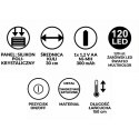 LAMPA SOLARNA WISZĄCA KULA 30CM 120 LED MULTIKOLOR SASKA GARDEN