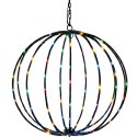LAMPA SOLARNA WISZĄCA KULA 30CM 120 LED MULTIKOLOR SASKA GARDEN