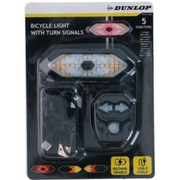 LAMPKA ROWEROWA TYŁ Z SYGNALIZATOREM LED ŁADOWANIE USB DUNLOP Dunlop