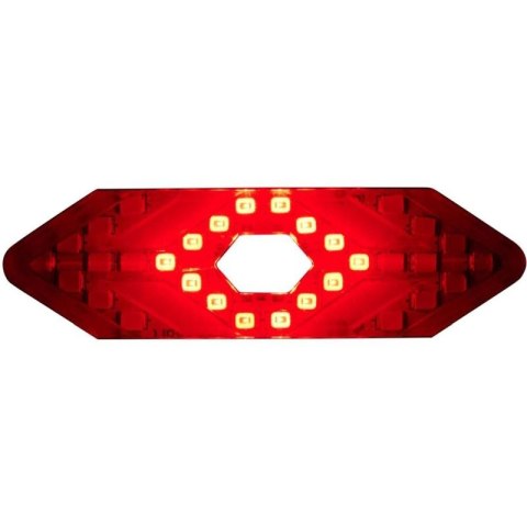 LAMPKA ROWEROWA TYŁ Z SYGNALIZATOREM LED ŁADOWANIE USB DUNLOP Dunlop
