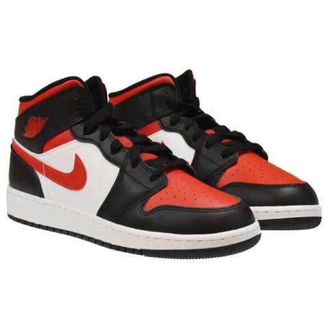 Buty do koszykówki Air Jordan 1 Mid GS Fire Red- 554725-079 AIR Jordan