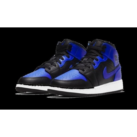 Buty dziecięce Air Jordan 1 Mid Hyper Royal GS - 554725-077 AIR Jordan