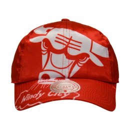 Czapka z daszkiem Mitchell & Ness NBA Chicago Bulls Strapback - HLUX1095-CBUYYPPPRED1 Mitchell & Ness