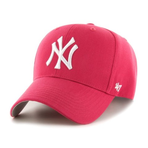 Czapka z daszkiem dziecięca 47 Brand MLB NY New York Yankees Raised Basic Różowa - B-RAC17CTP-BE-KID New York Yankees