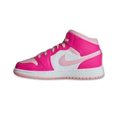 Buty dziecięce Air Jordan 1 Mid GS Fierce Pink - FD8780-116 AIR Jordan