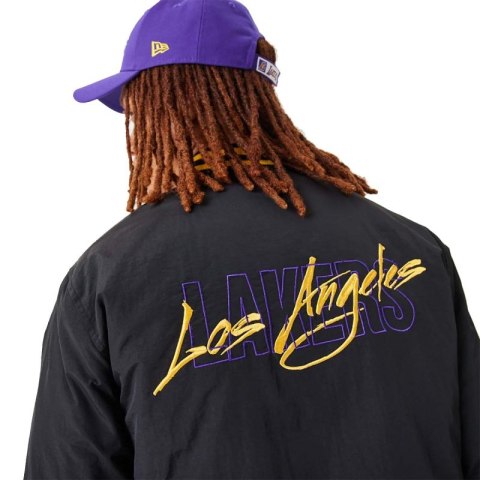 Kurtka bomberka New Era NBA Los Angeles Lakers Script Bomber Jacket - 60332205 New Era