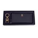 Portfel damski Tommy Hilfiger Iconic GP Wallet Keyfob z brelokiem na prezent - AW0AW14004-DW6 Tommy Hilfiger