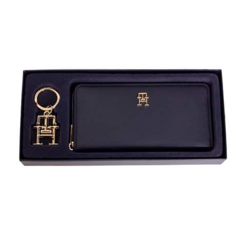 Portfel damski Tommy Hilfiger Iconic GP Wallet Keyfob z brelokiem na prezent - AW0AW14004-DW6 Tommy Hilfiger